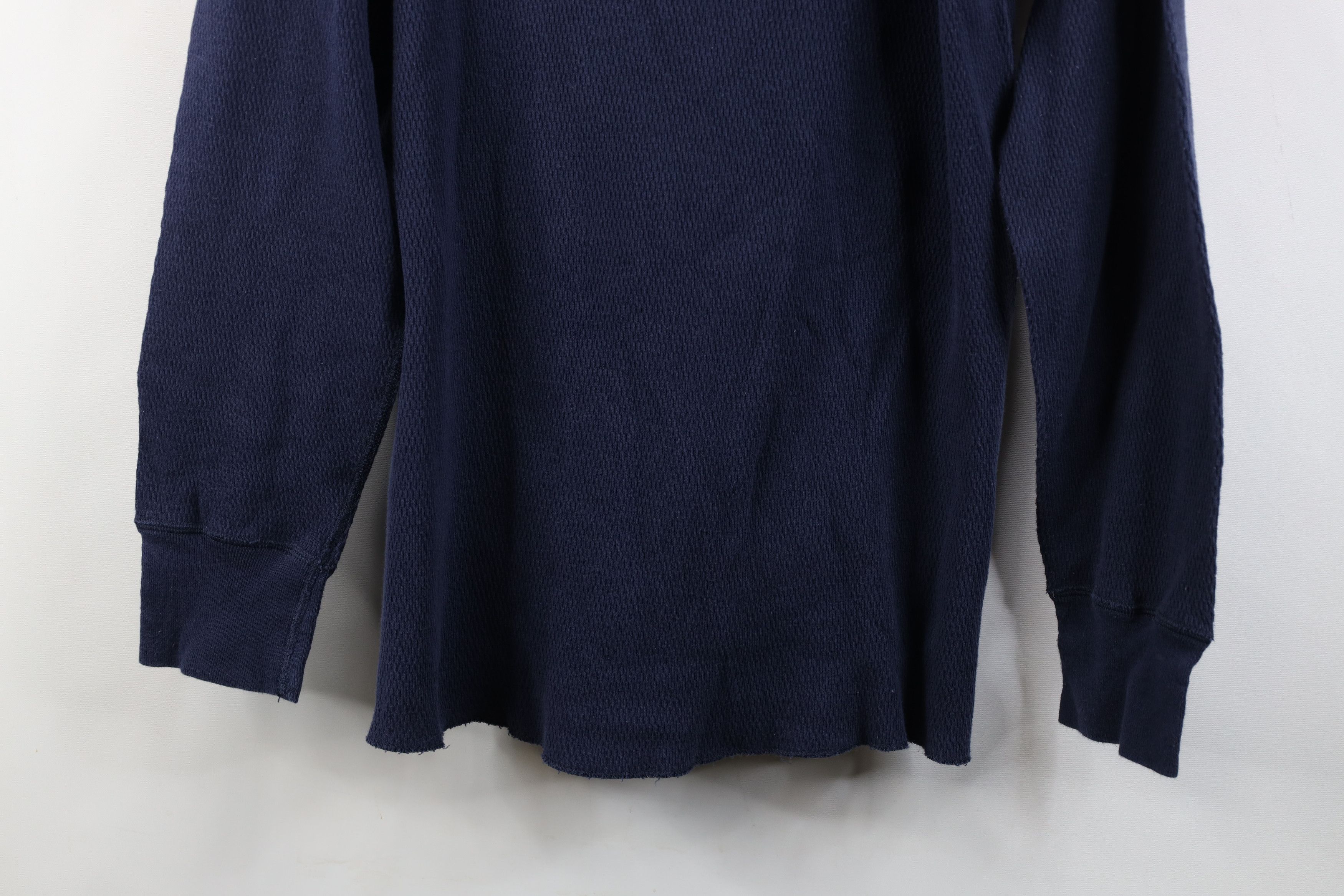 Vintage Vintage 90s Streetwear Waffle Knit Long Sleeve T-Shirt Size US L / EU 52-54 / 3 - 3 Thumbnail