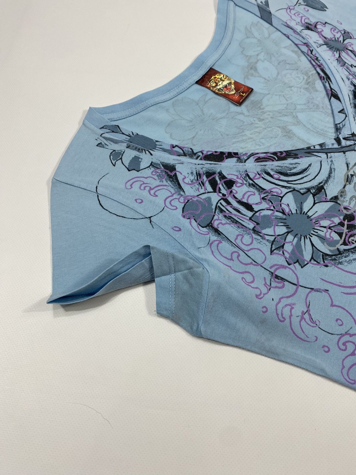 Ed Hardy 🔥LASTDROP🔥 Ed Hardy Carp Koi Fish Flowers Water t-shirt Size L / US 10 / IT 46 - 12 Thumbnail