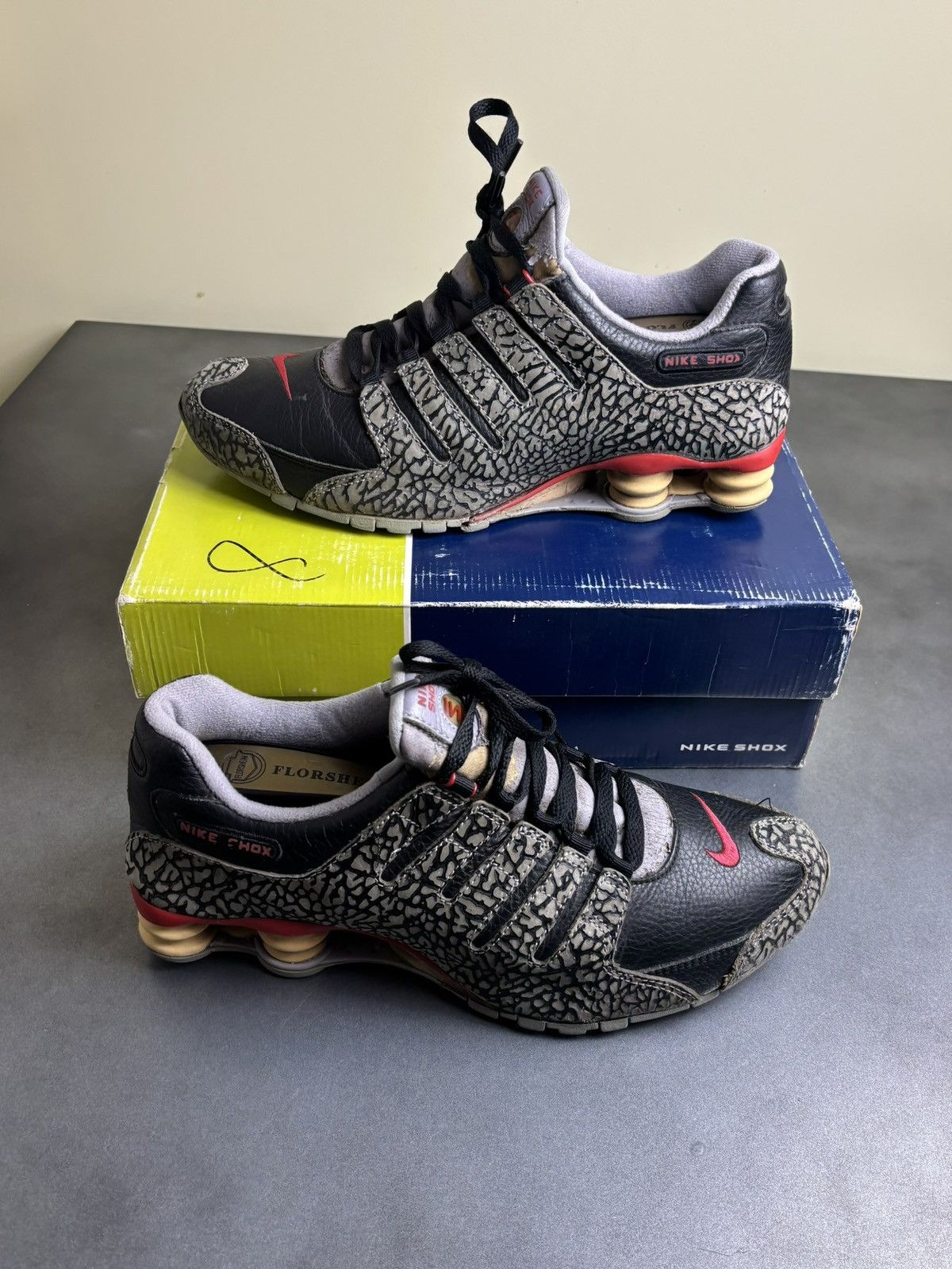 Nike × Vintage 2005 Nike Shox NZ Black Cement 3 VIntage Nike BC3 311377 061 Size US 10.5 / EU 43-44 - 2 Thumbnail
