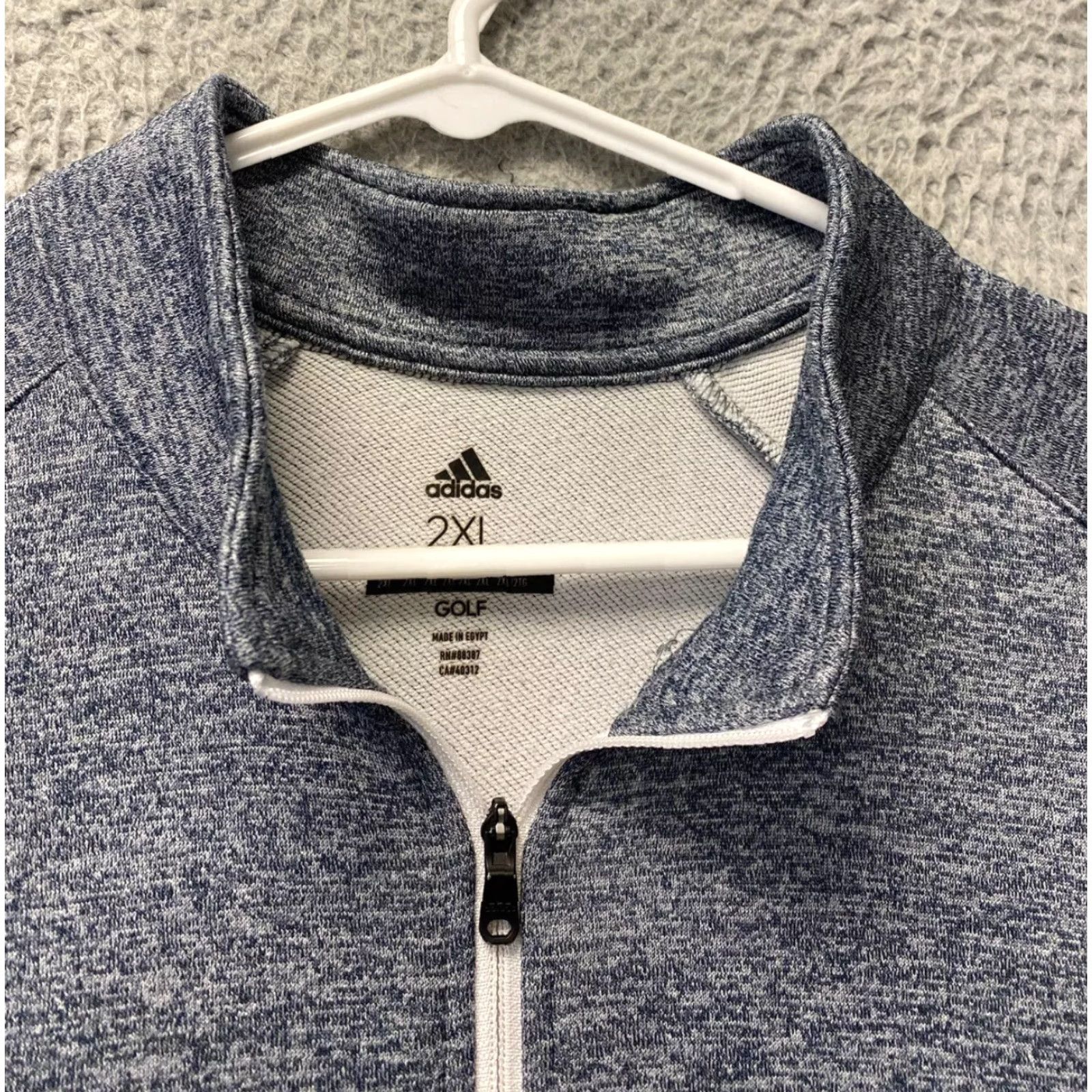 Adidas VINTAGE Adidas Sweatshirt Pullover Mens 2XL Activewear Long Sleeve Gray Lightweight Casual 1/4 Zip Men Size US XXL / EU 58 / 5 - 3 Thumbnail