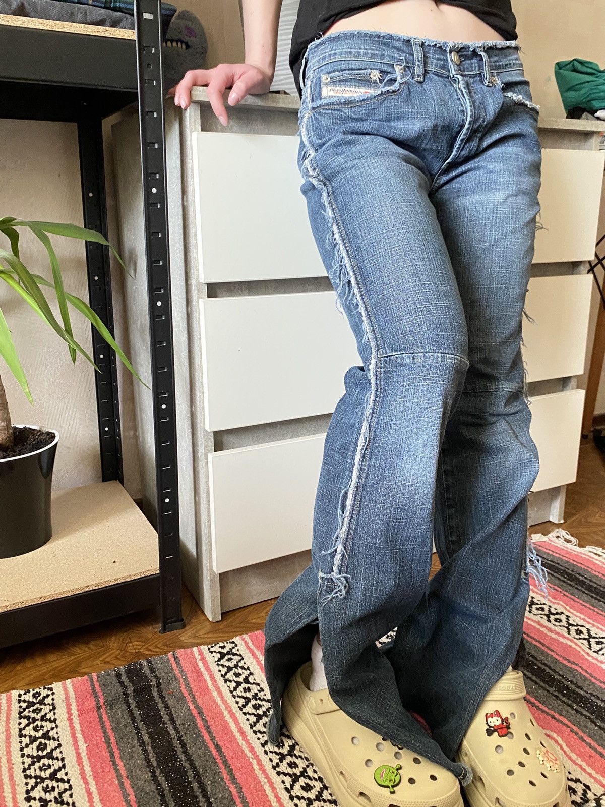 Beauty Beast × Diesel × Vintage vintage y2k bratz style jeans DIESEL Size 29" - 5 Thumbnail
