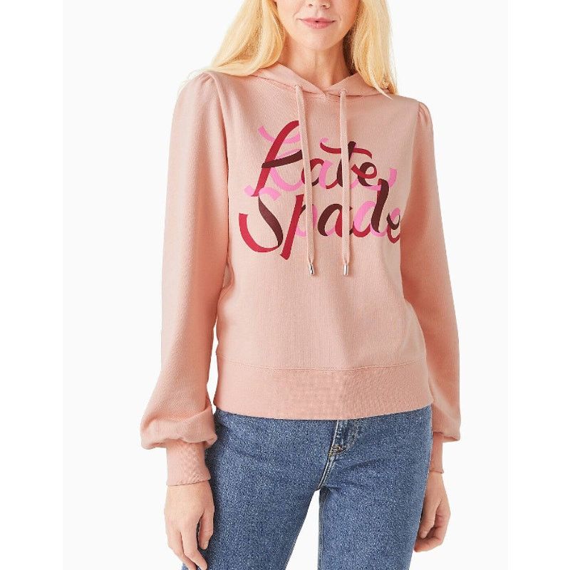 Kate Spade Kate Spade Ribbon Hoodie XS Pink Ruby Size XS / US 0-2 / IT 36-38 - 9 Thumbnail