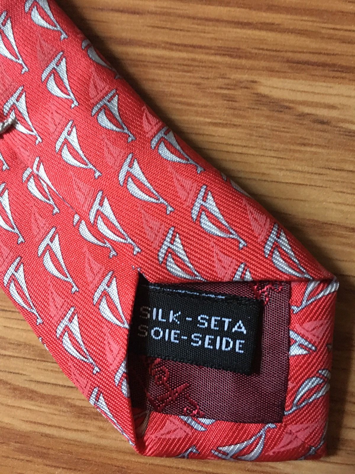 Salvatore Ferragamo Salvatore Ferragamo Ships Design Silk Mens Tie Size ONE SIZE - 7 Thumbnail