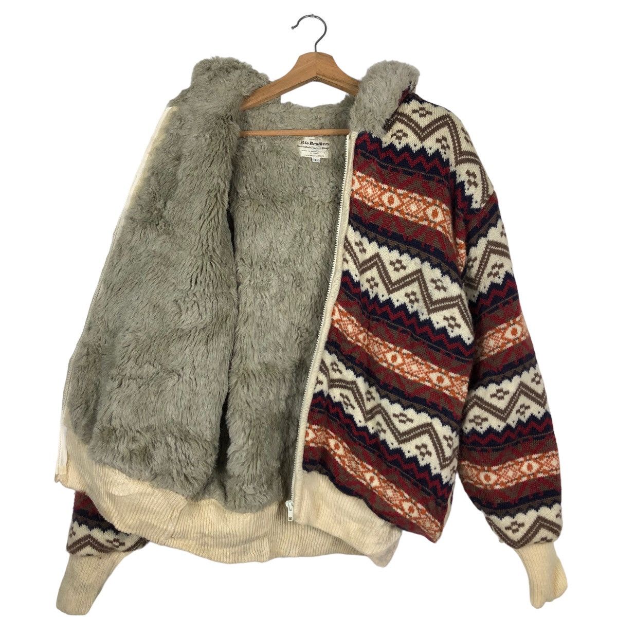 Hysteric Glamour 🔥90s Navajo Aztec Design Rio Brothers Striped Hoodie Winter Size US L / EU 52-54 / 3 - 10 Thumbnail