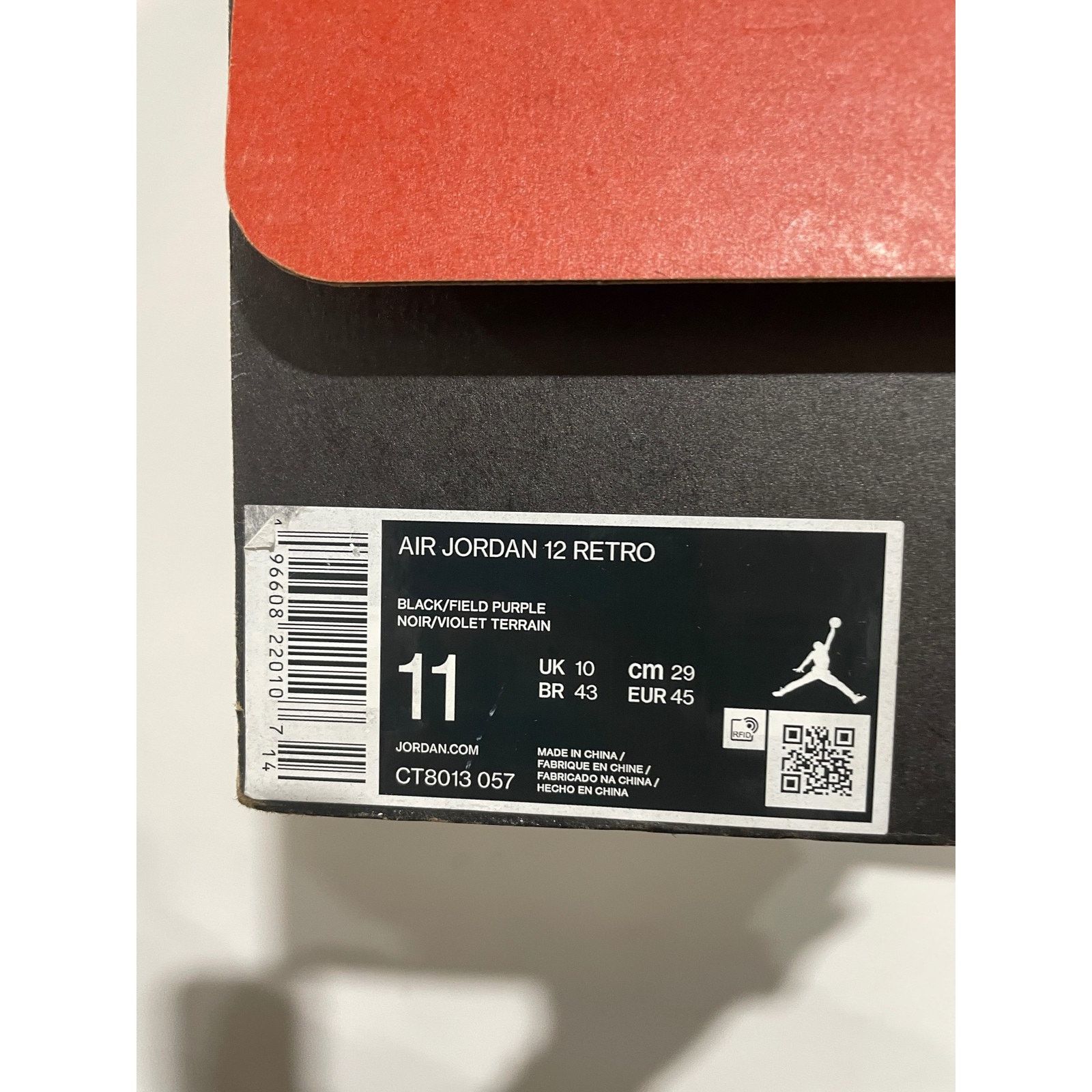 Nike NIKE JORDAN 12 FIELD PURPLE SIZE 11 PREOWNED Size US 11 / EU 44 - 6 Thumbnail