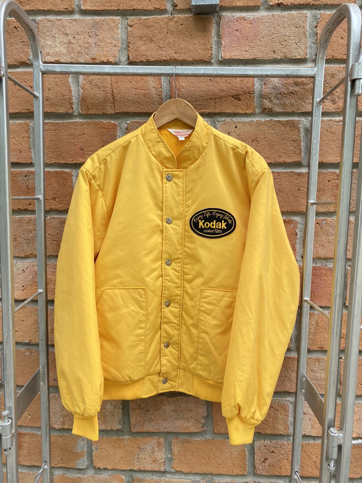 Kodak Kodak vintage yellow bomber jacket Size US L / EU 52-54 / 3 - 14 Thumbnail