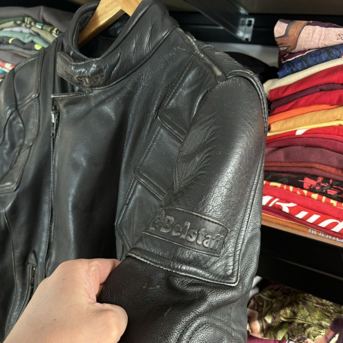 Belstaff × Vintage Belstaff leather biker jacket vintage racing rare size M Size US M / EU 48-50 / 2 - 2 Thumbnail