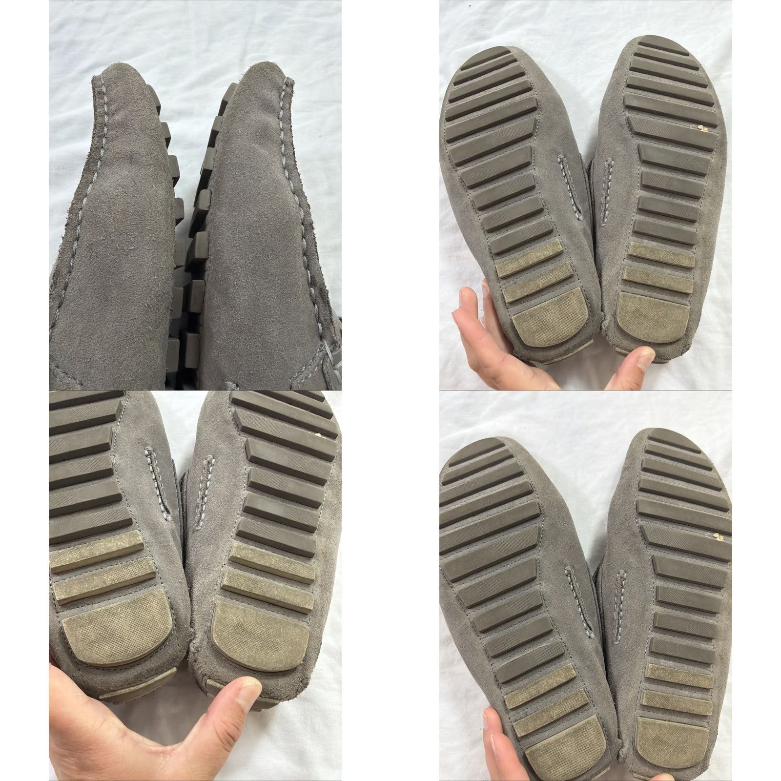 Hugo Boss HUGO BOSS Drimeto Moccasin Loafer Suede Leather Men’s Size 11 Grey Slip On Casual Loafers & Slip Ons Mens Size US 11 / EU 44 - 10 Thumbnail