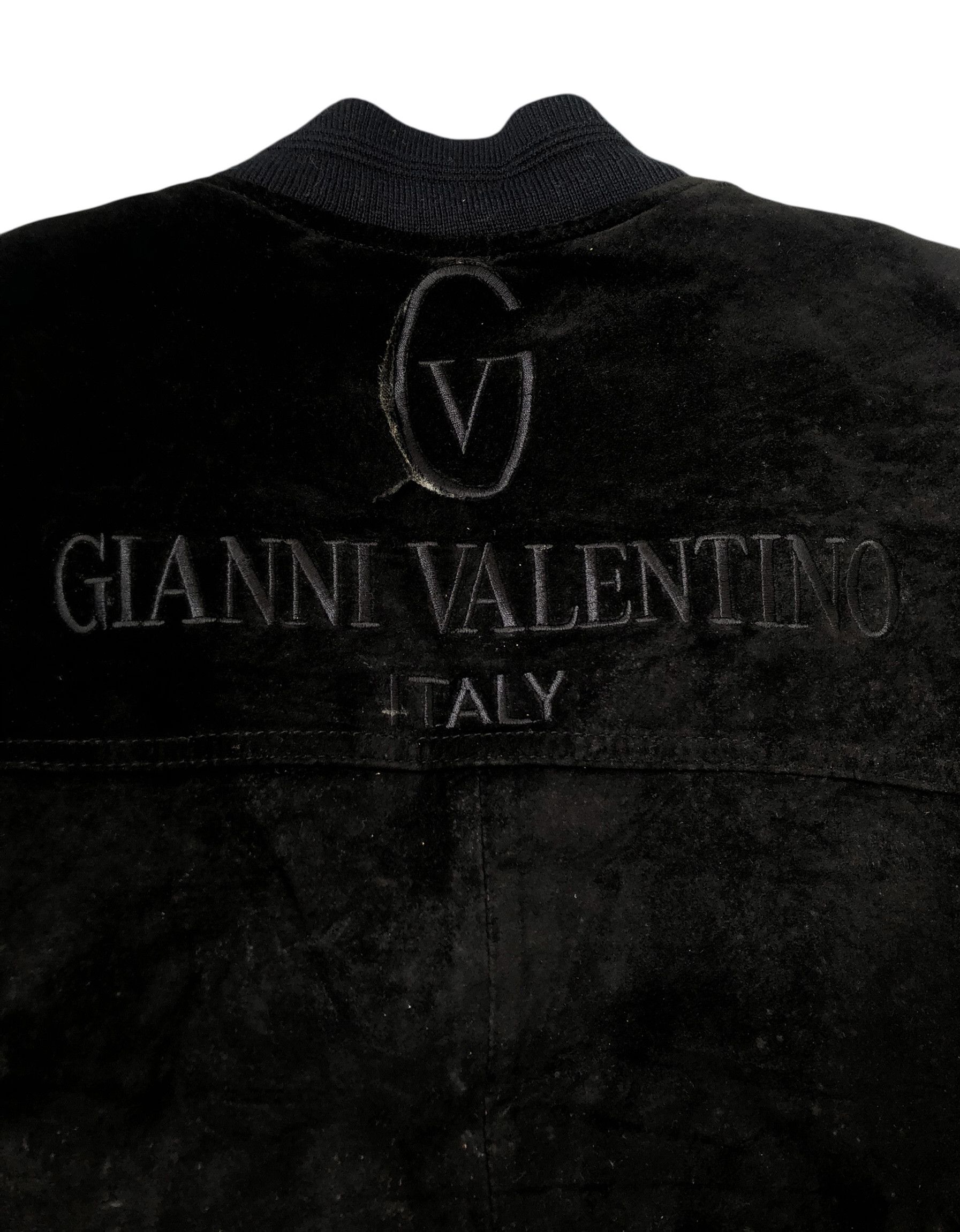 Gianni Valentino × Valentino × Vintage Vintage GIANNI VALENTINO Italy Suede Leather Bomber Jacket Size US L / EU 52-54 / 3 - 10 Thumbnail