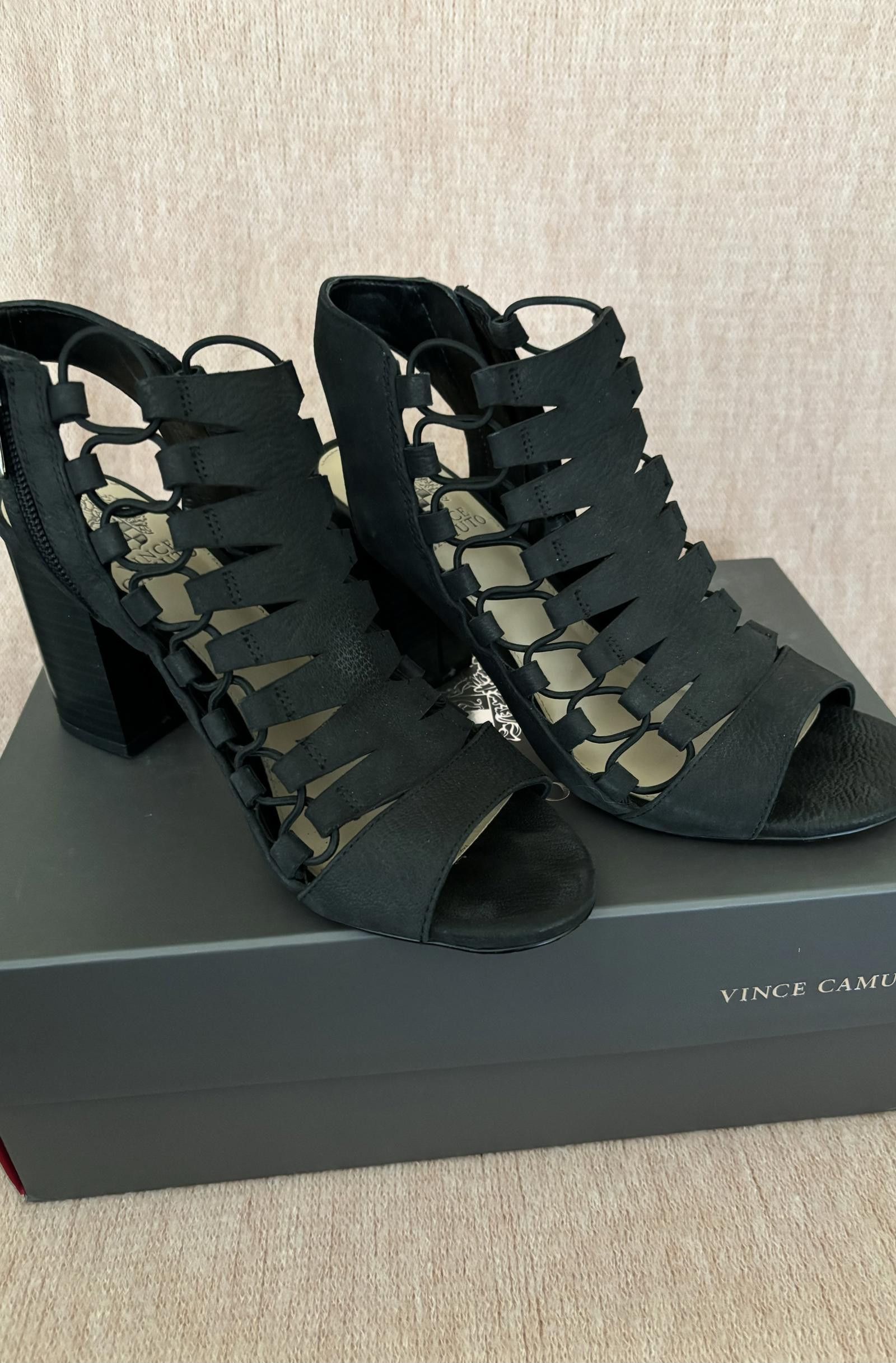 Vince Camuto Vince Camuto Sexy Heels - Leather - 7M Size US 7 / IT 37 - 1 Thumbnail