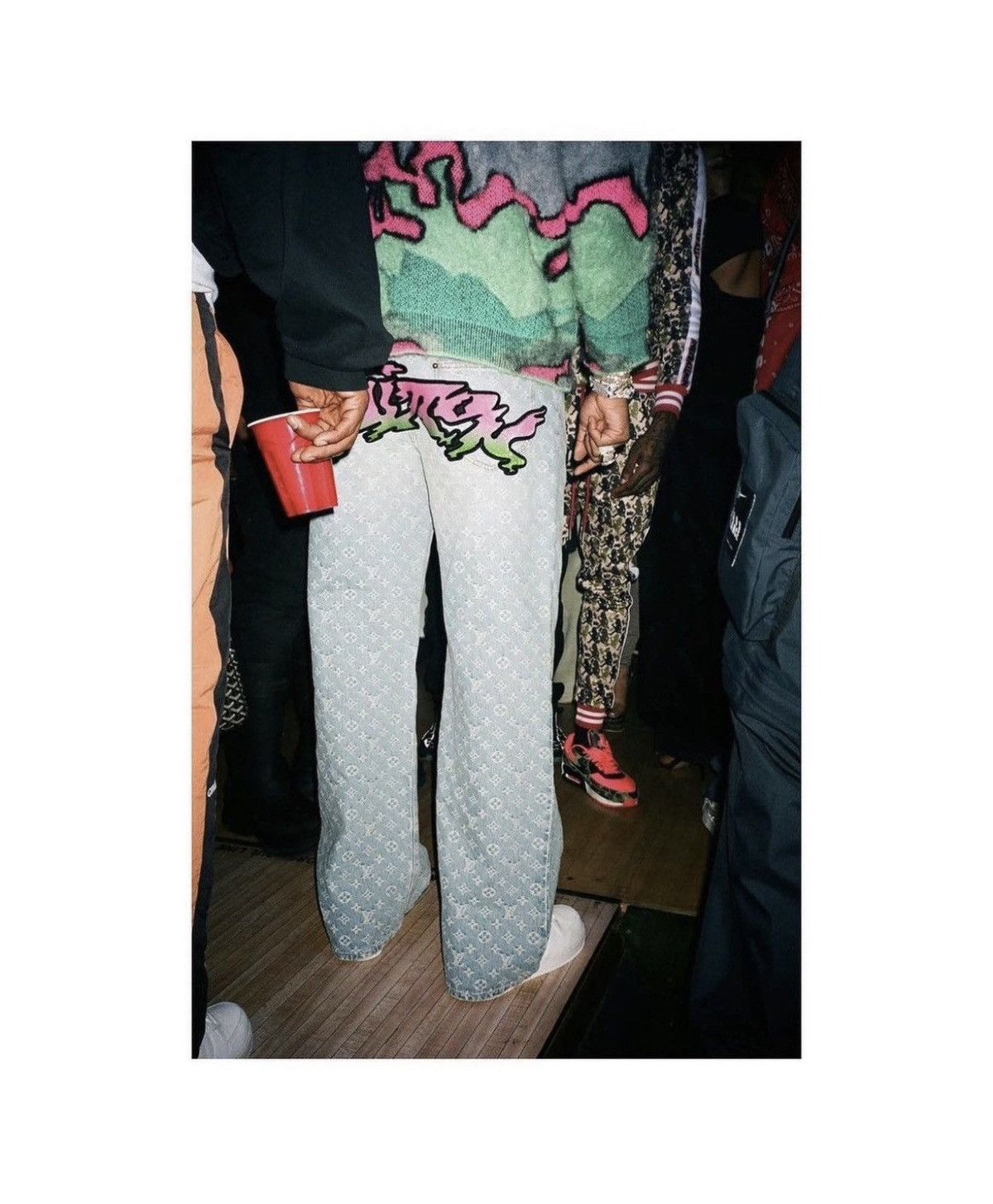 Loewe Loewe Oversized Multi Camo Jacquard-Knit Mohair Crew Sweater Size US S / EU 44-46 / 1 - 19 Thumbnail
