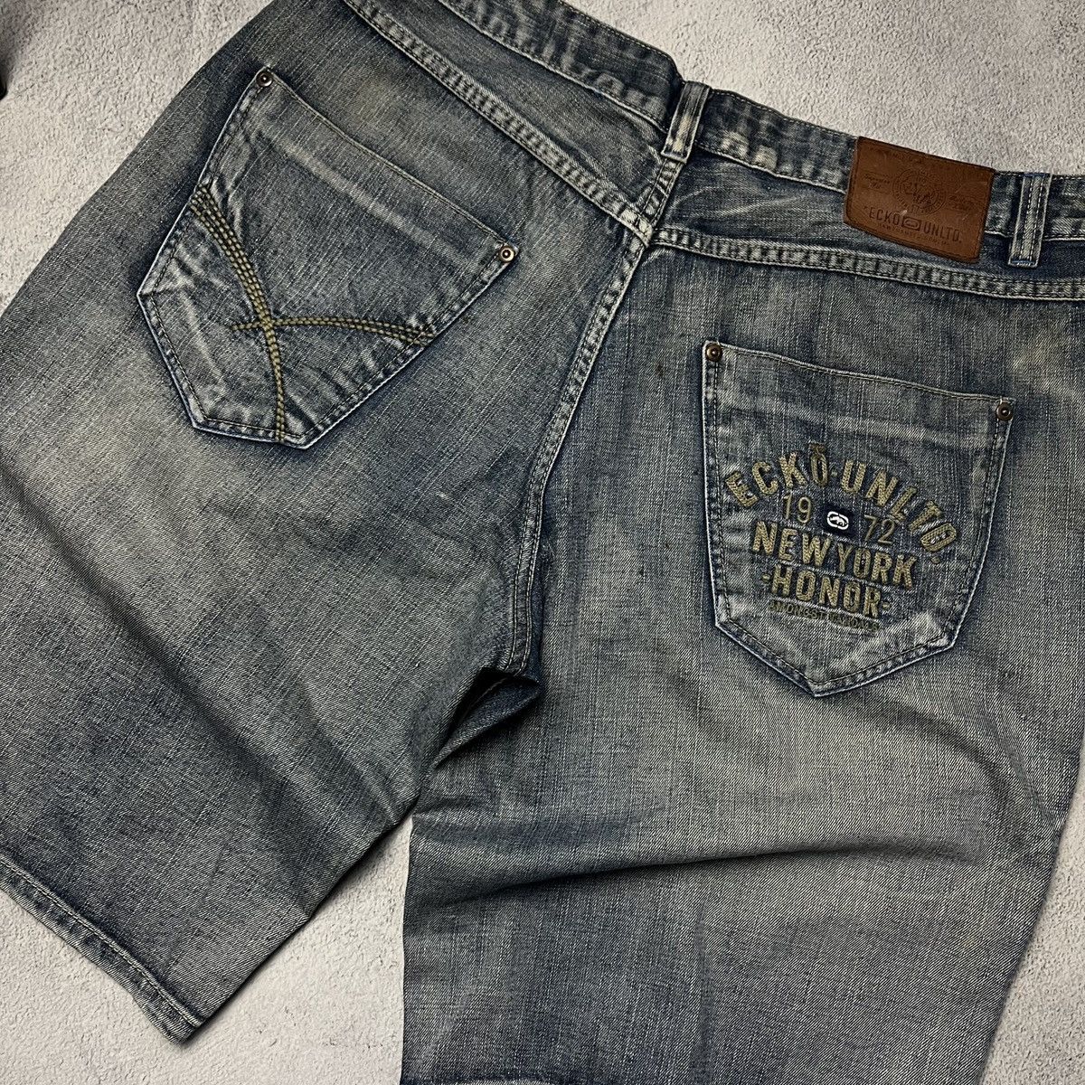 Ecko Unltd. × Vintage Crazy Y2K Baggy Ecko Unltd. denim short Size US 42 / EU 58 - 6 Thumbnail