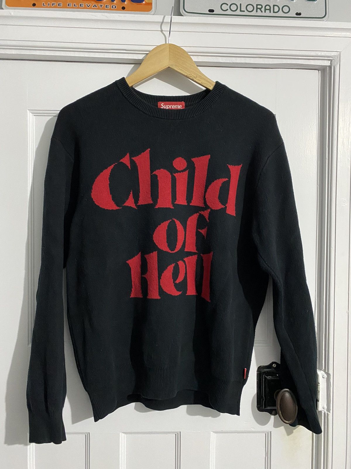 image of Supreme Child Of Hell Knit in Black, Men's (Size Small)