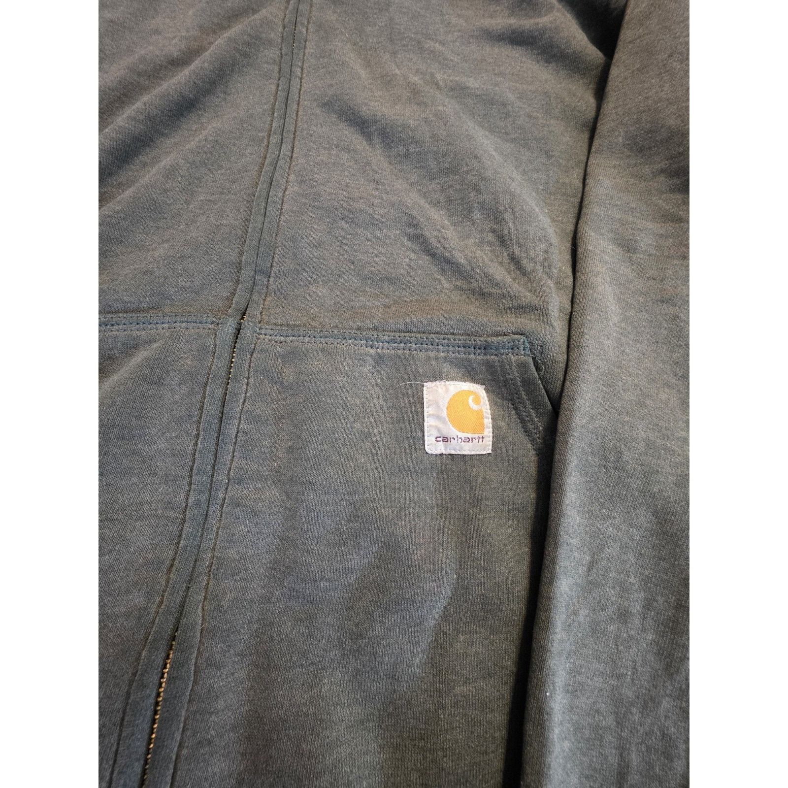 Carhartt Carhartt Men's Gray Sweatshirt with Missing Zipper Pull Size US L / EU 52-54 / 3 - 2 Thumbnail