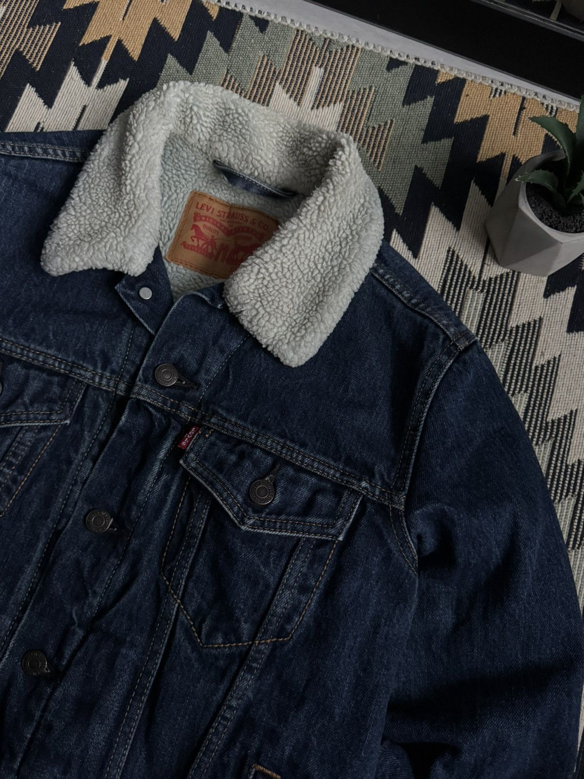 Levi's Vintage Levi’s Denim Sherpa Size US S / EU 44-46 / 1 - 6 Thumbnail