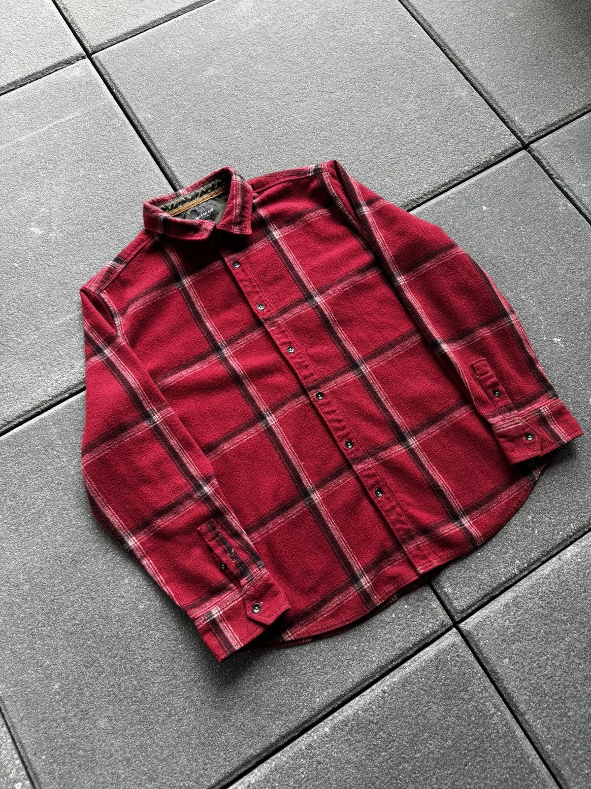 Carhartt CRAZY Y2K CRIMSON WOOL FLANNEL HEAVYWEIGHT SHIRT Size US XL / EU 56 / 4 - 1 Thumbnail