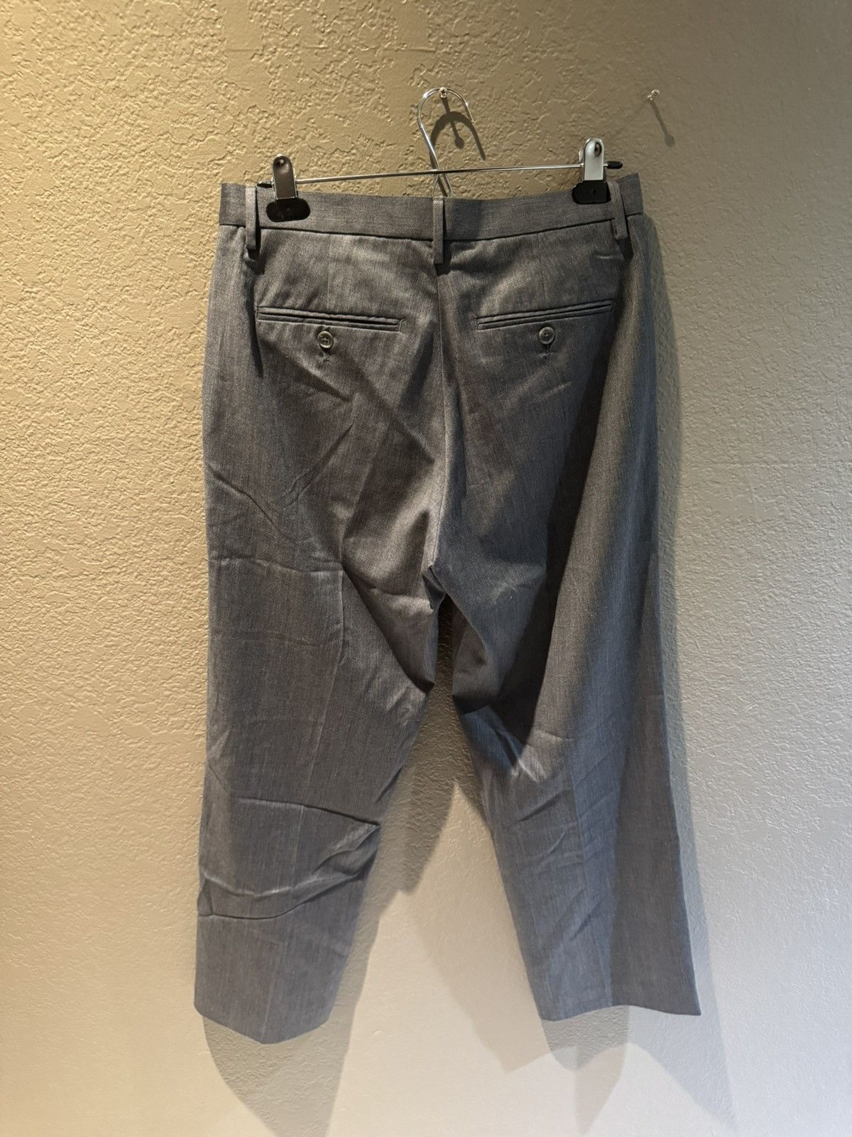 Calvin Klein Calvin Klein Dark Grey Slacks Dress Pants 30 x 30 Button Size US 30 / EU 46 - 2 Thumbnail