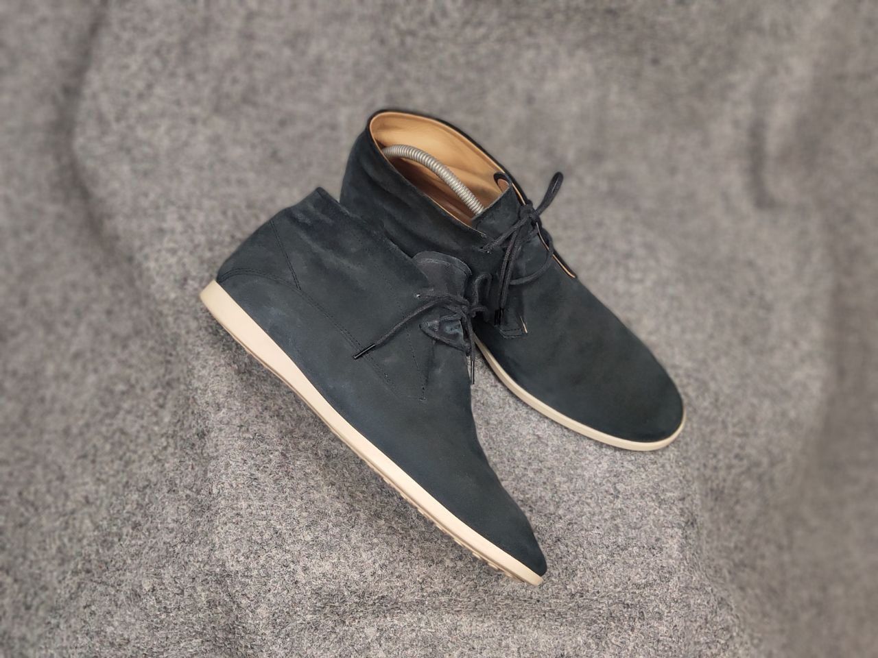 Tod's Tod's Design Suede Leather Blue Chukka Shoes Casual Boots Size US 9 / EU 42 - 3 Thumbnail