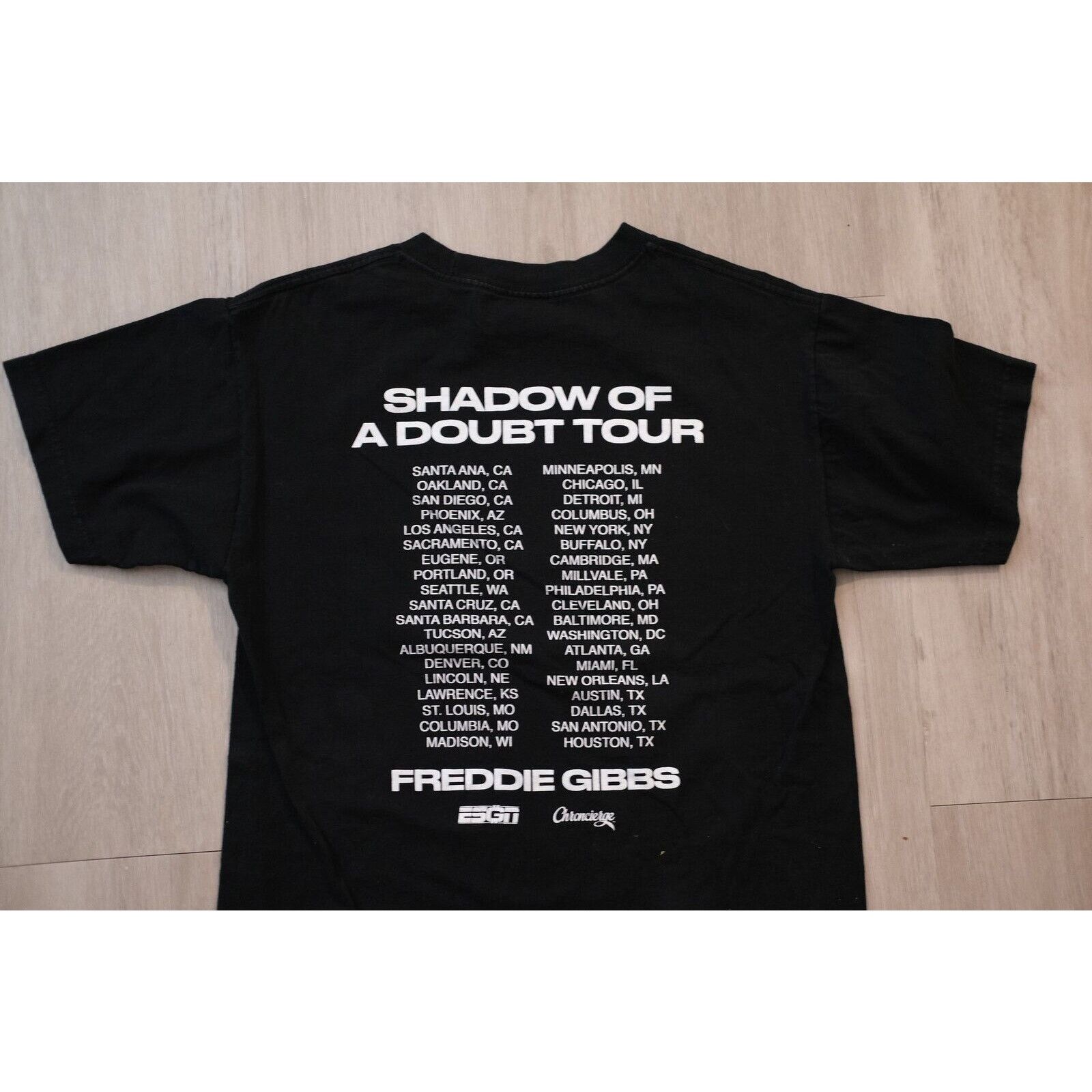 Other Vintage 2015 Freddie Gibbs Shadow Doubt Tour Shirt Large Size US M / EU 48-50 / 2 - 8 Thumbnail