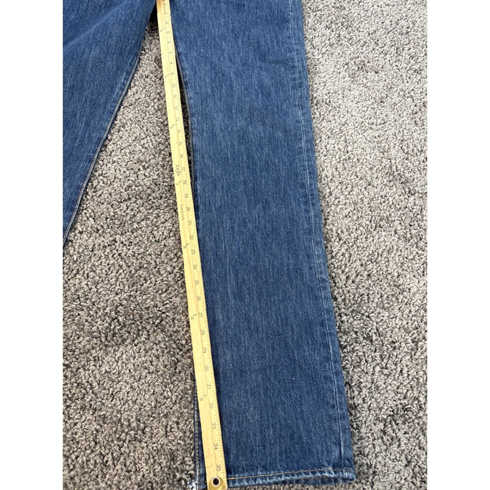 Levi's VINTAGE Levi's 501 Jeans Men Dark 34x36 Blue Dark Wash Button Fly Straight 100% Cotton Mexico Mens Size US 34 / EU 50 - 2 Thumbnail