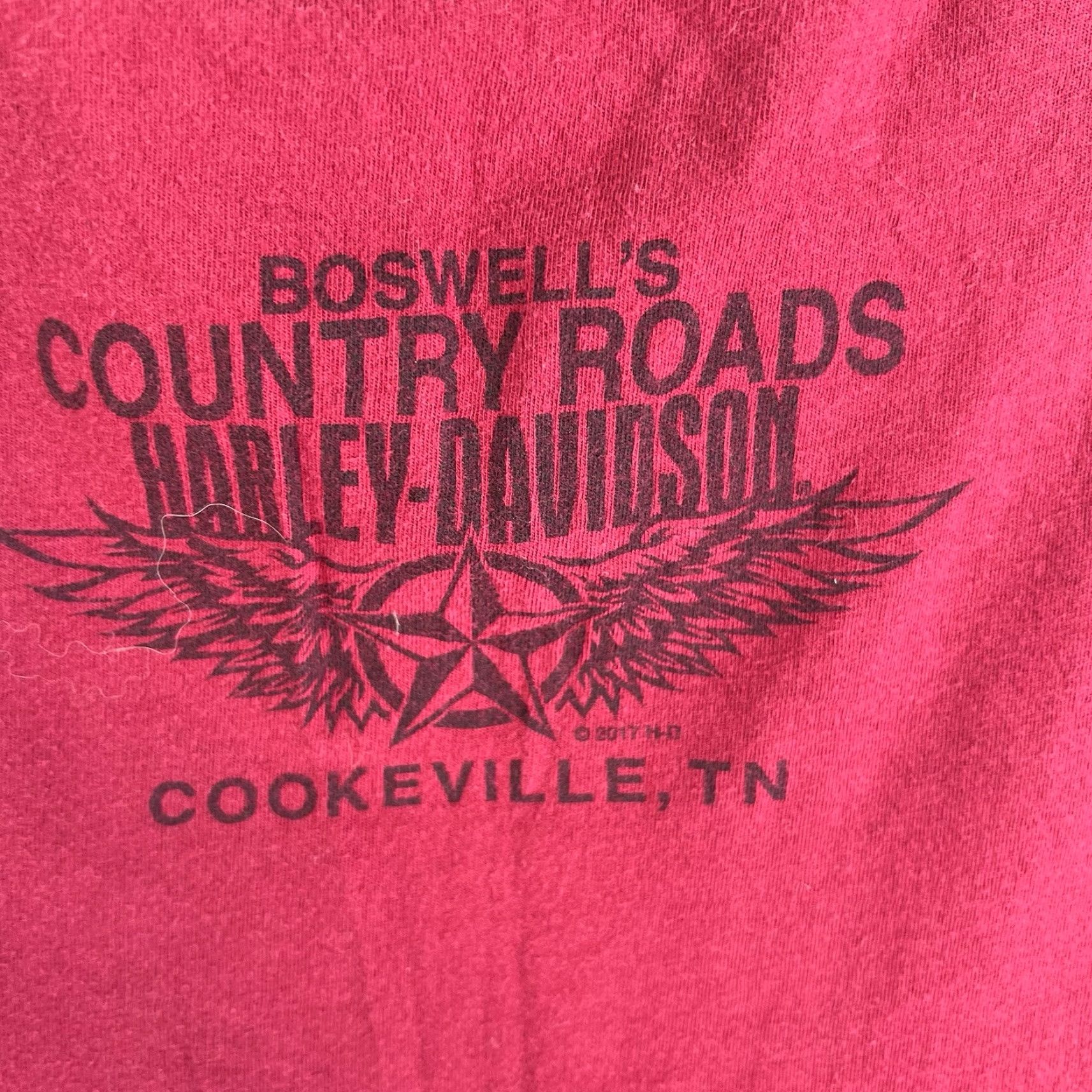 Harley Davidson Harley-Davidson Cookeville TN T-Shirt Womens XL Red Beaded V-Neck USA Biker Classic Size XL / US 12-14 / IT 48-50 - 7 Thumbnail