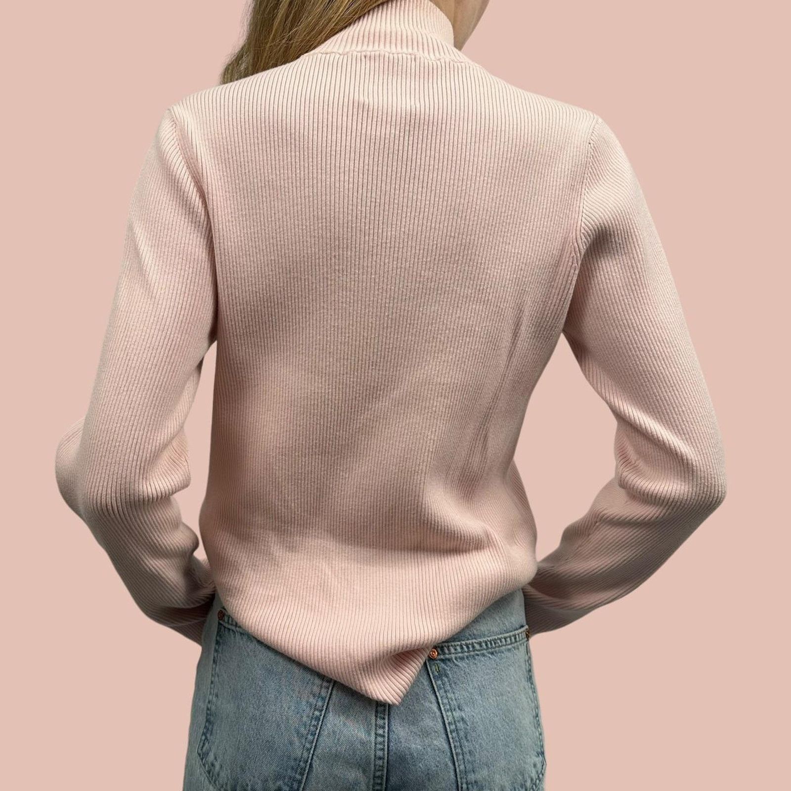 Polo Ralph Lauren Vintage Pink Polo Sweater Size L / US 10 / IT 46 - 6 Thumbnail