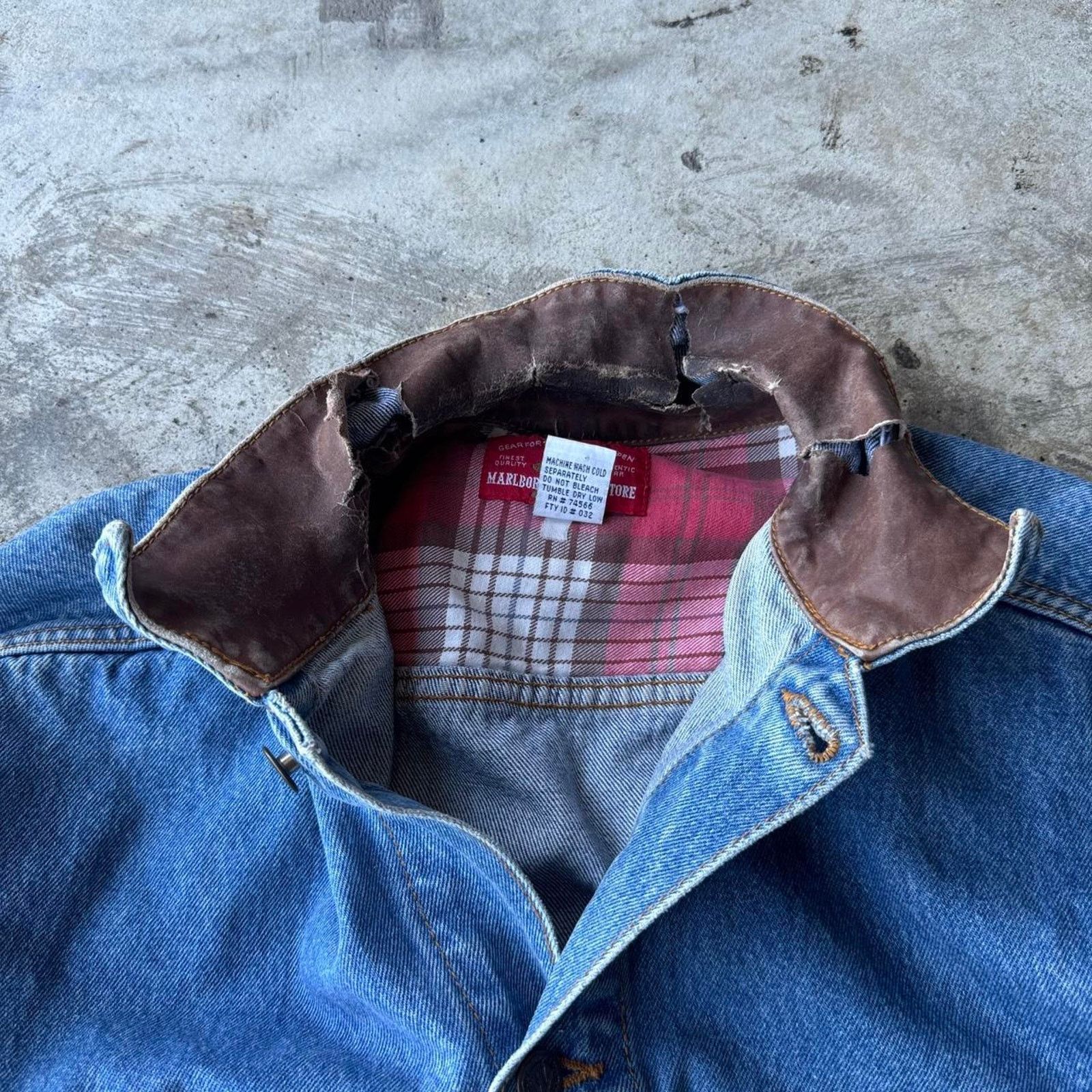 Marlboro Vintage 80s marlboro country store denim jean jacket Size US L / EU 52-54 / 3 - 6 Thumbnail