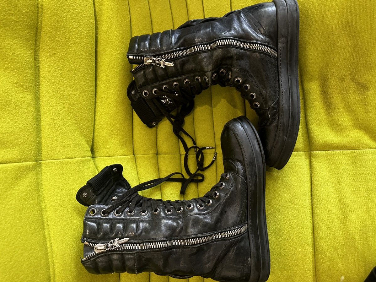 Chrome Hearts × Rick Owens CHROME HEARTS x RICK OWENS CARGO BASKETS CROSS SNEAKERS Size US 11 / EU 44 - 9 Thumbnail
