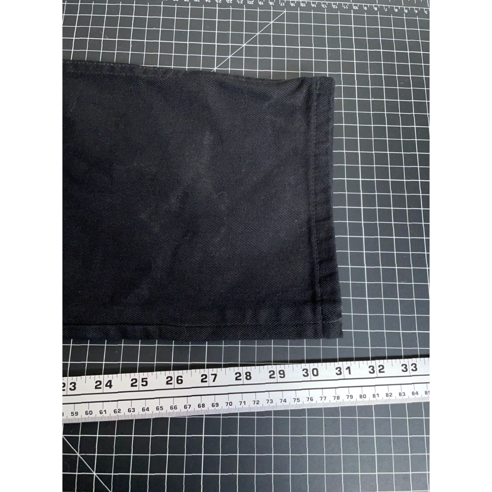 Denime VINTAGE Reliq Men's Jeans Carpenter Pants 36 x 32 Black Denim 90s Grunge Retro Baggy Fit Size US 39 - 6 Thumbnail