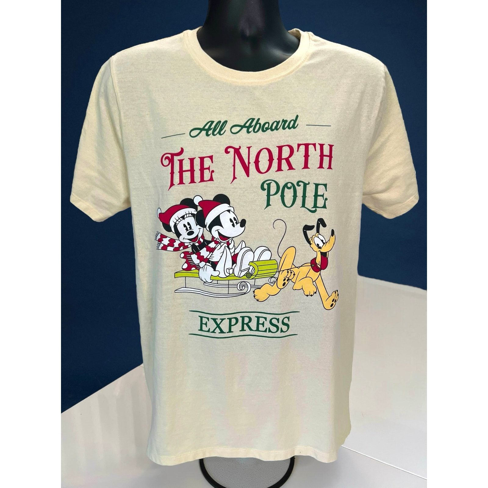 Disney Disney Mickey & Minnie Mouse North Pole Express XMAS T-Shirt Size US L / EU 52-54 / 3 - 1 Thumbnail