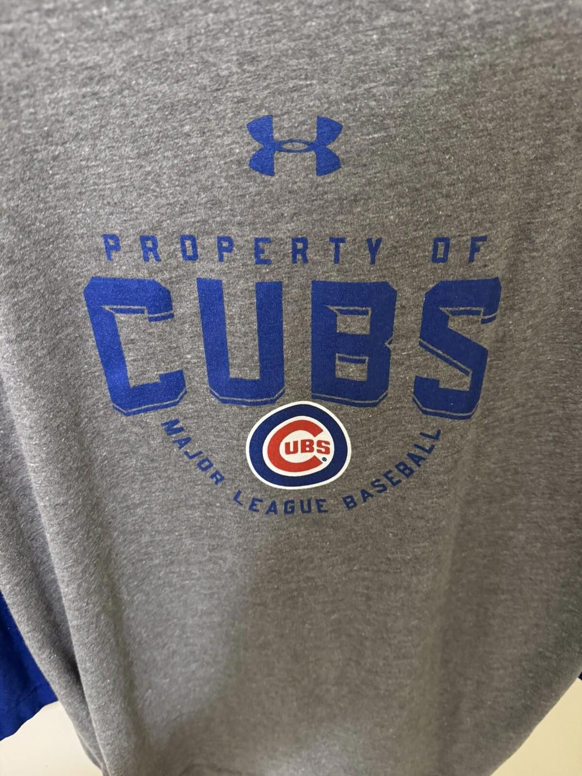 Majestic chicago cubs Under Armour T-shirt Men Sz L Raglan 3/4 sleeve Size US L / EU 52-54 / 3 - 6 Thumbnail