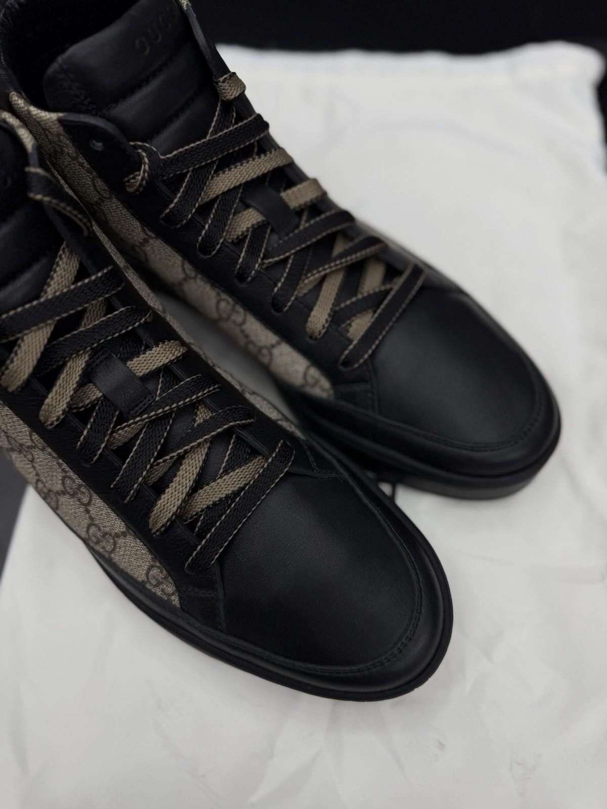 Gucci Authentic Gucci GG Monogram Logo Leather Sneakers 7.5G/8US Size US 8 / EU 41 - 10 Thumbnail