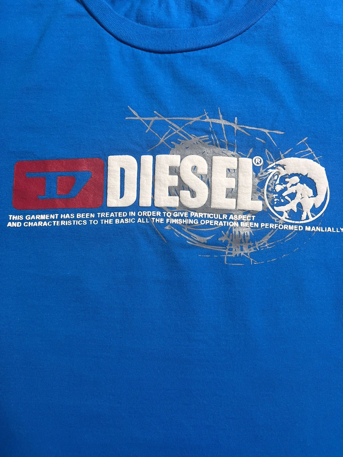Diesel Diesel Vintage Tee Big Logo Y2K Size US XL / EU 56 / 4 - 4 Thumbnail