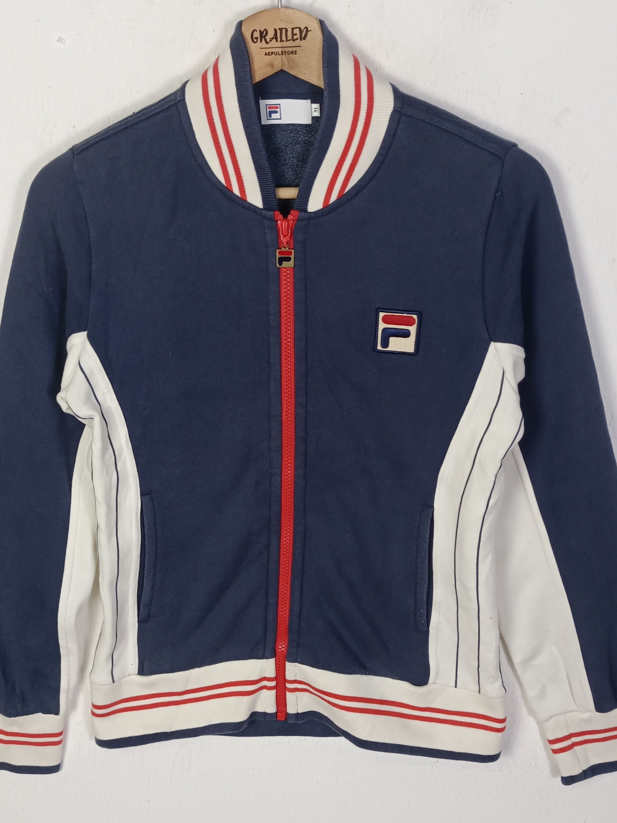 Fila Vintage Fila Settanta Navy Jacket Size S / US 4 / IT 40 - 3 Thumbnail