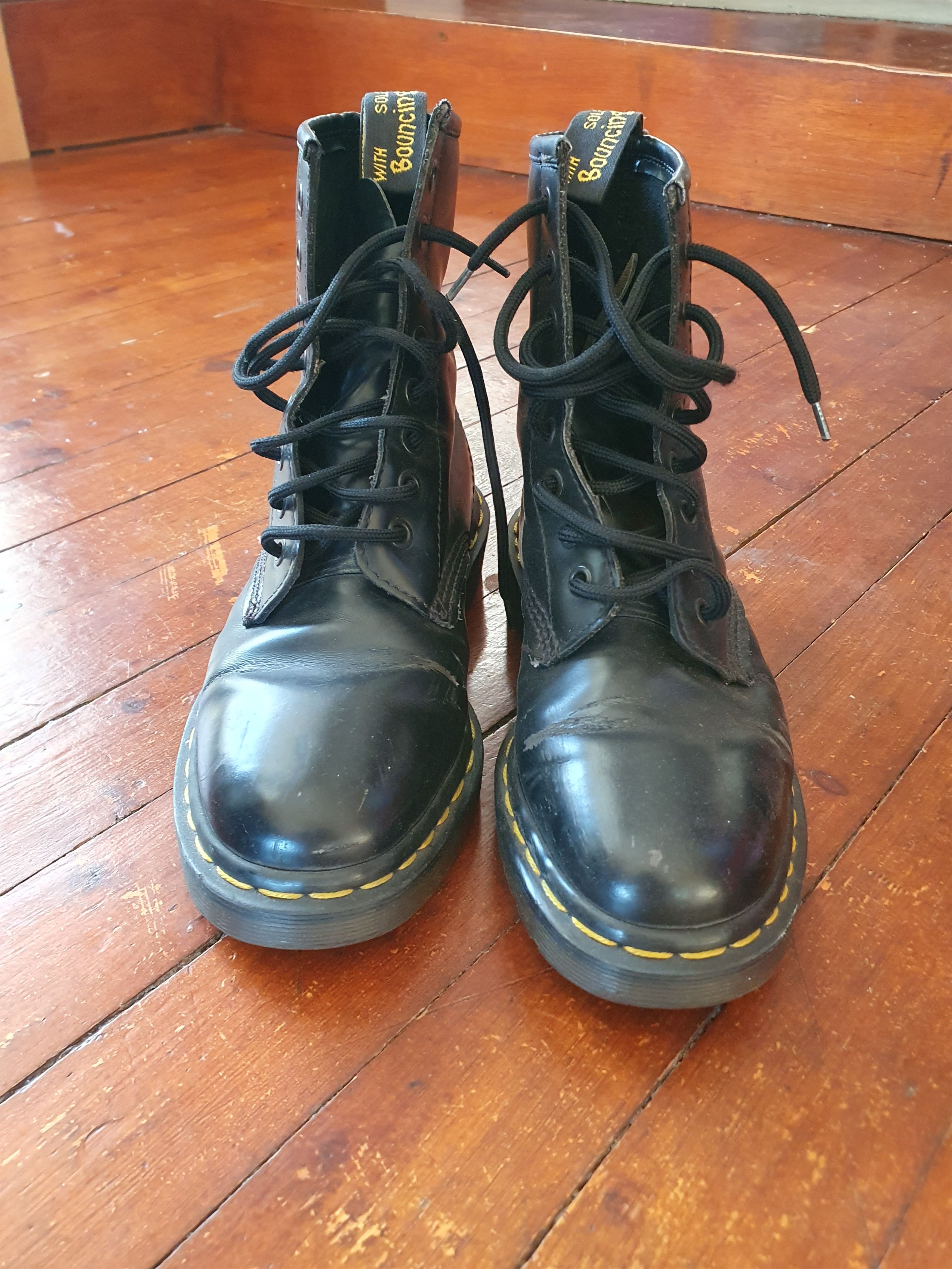 Dr. Martens × Vintage Dr. Martens Vintage 1480Y Made in England sz 4Y / Wmns 5.5 Size US 5.5 / IT 35.5 - 4 Thumbnail