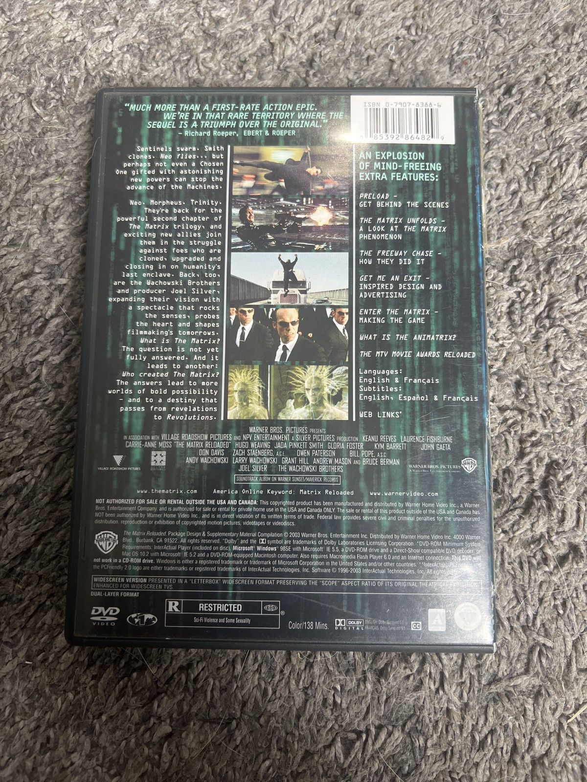 Warner Bros The Matrix Reloaded (DVD) Size ONE SIZE - 2 Thumbnail