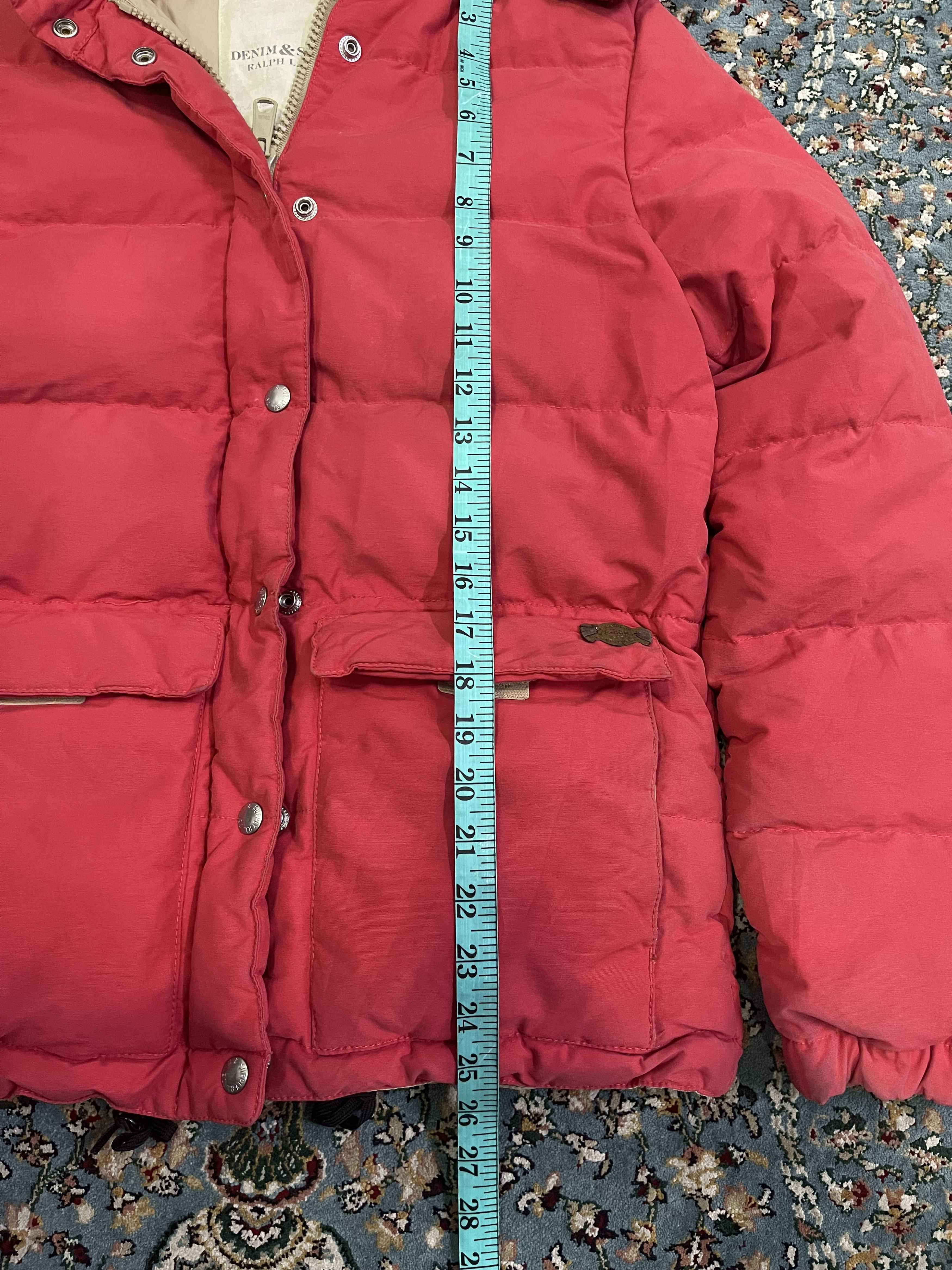 Denim & Supply Ralph Lauren Red Balaclava Down Puffer Jacket Size US XS / EU 42 / 0 - 9 Thumbnail