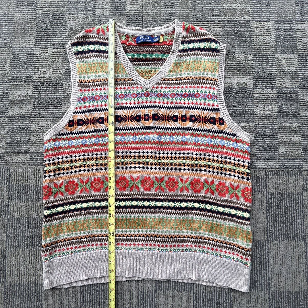 Polo Ralph Lauren Polo Ralph Lauren FAIR ISLE Cotton Cashmere Sweater Vest Size US XXL / EU 58 / 5 - 3 Thumbnail
