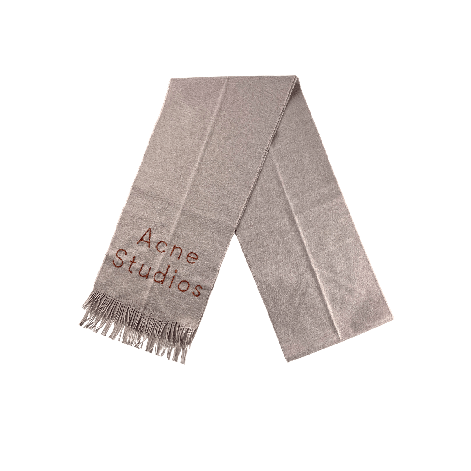 Acne Studios Acne Studios Beige Skinny Logo Scarf Size ONE SIZE - 3 Thumbnail