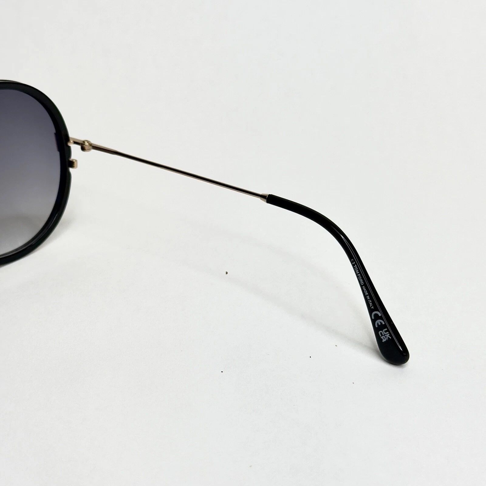 Tom Ford TOM FORD HUNTER 02 TF0946 01B Gold Black Sunglasses 946 Size ONE SIZE - 5 Thumbnail