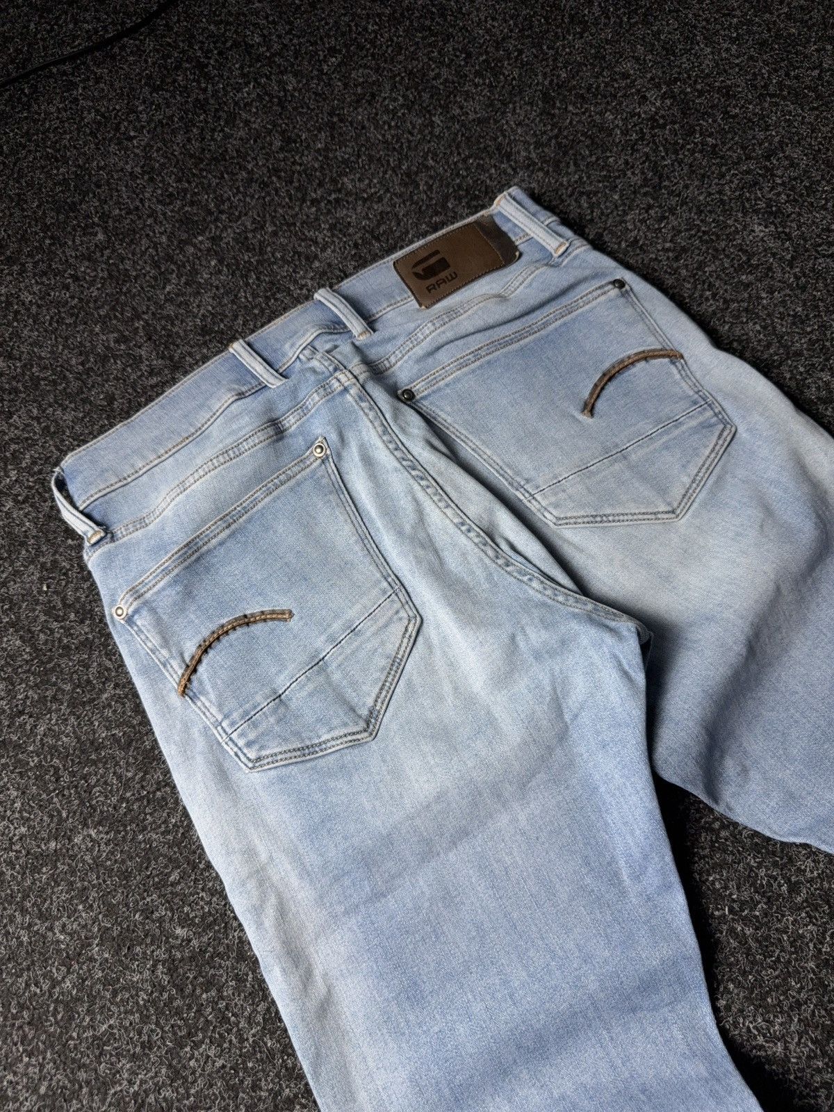 G-Star Y2K 00s G-Star RAW Revend Skinny Light Blue Denim Jeans Size US 32 / EU 48 - 16 Thumbnail