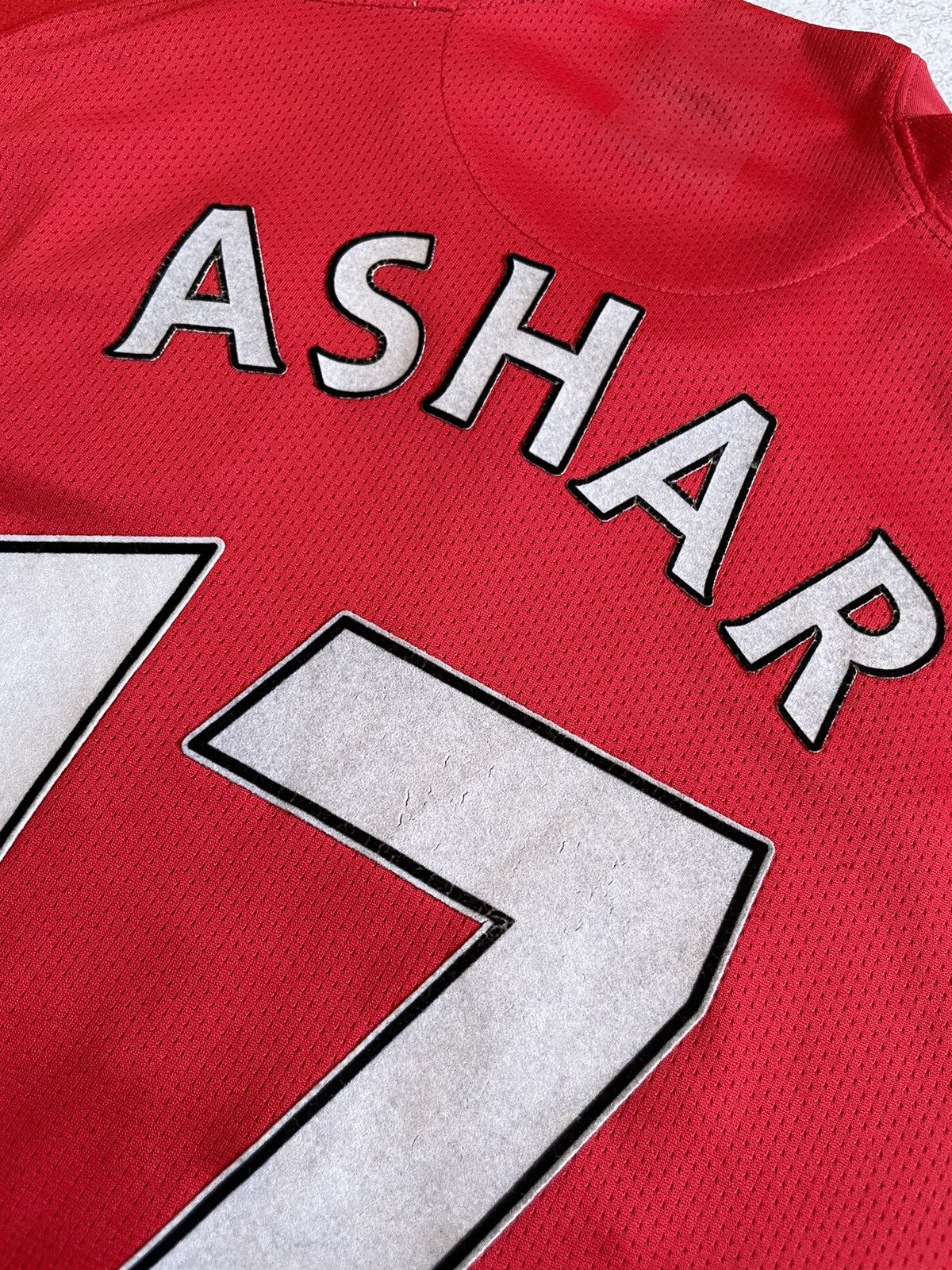 Vintage Nike Manchester United 2007/2009 Home Soccer #17 Ashar Size US M / EU 48-50 / 2 - 9 Thumbnail