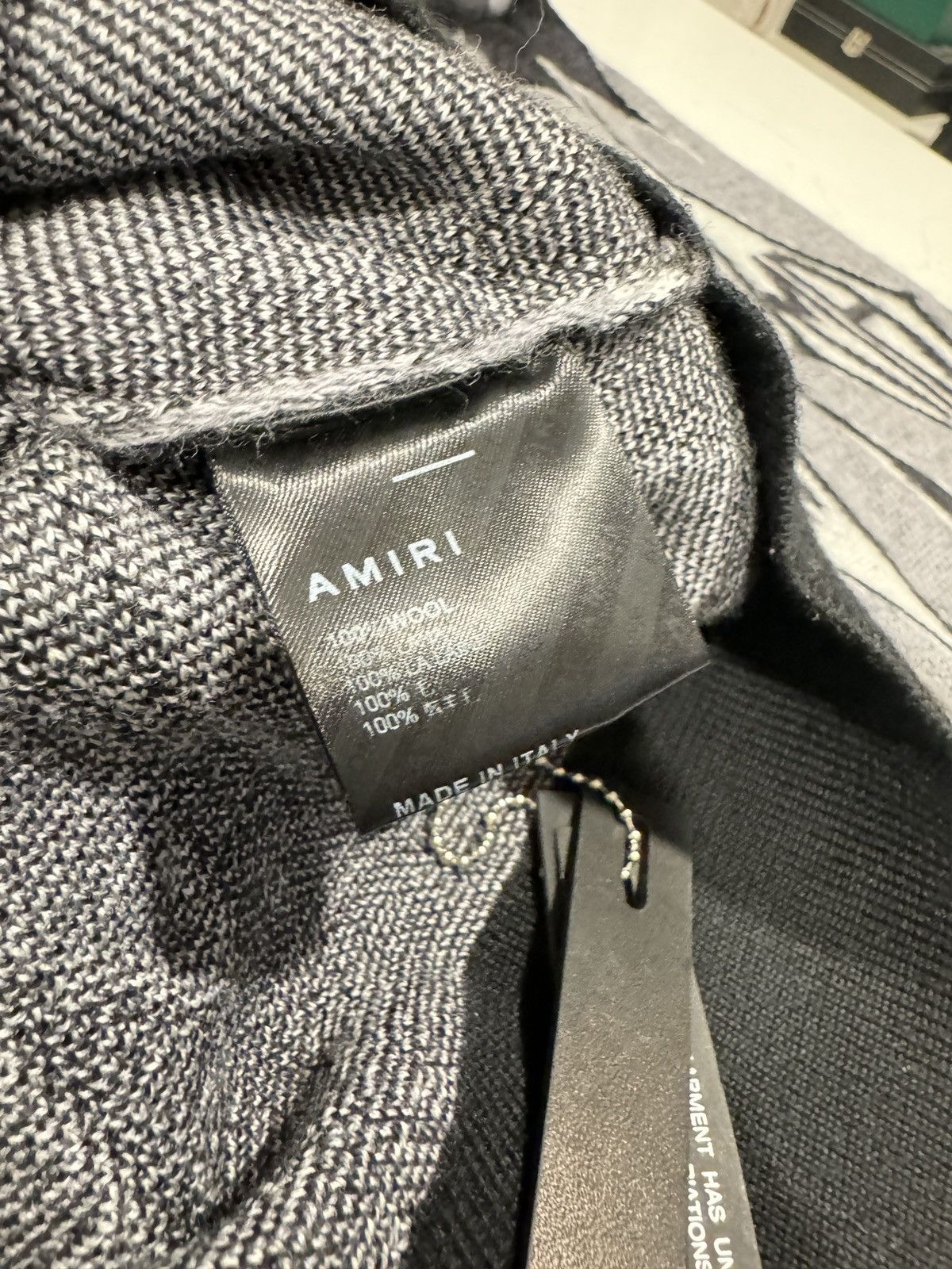 Amiri Amiri Argyle Wool Crewneck Sweater Size US L / EU 52-54 / 3 - 10 Thumbnail