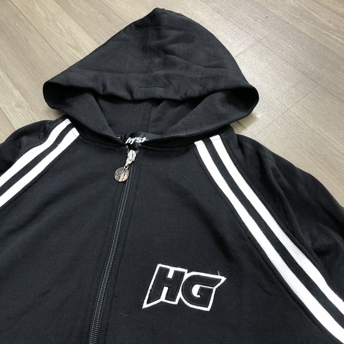 Hysteric Glamour × Japanese Brand 1990s Hysteric Glamour HG Spell Out Big Logo Zip Hoodie Size US S / EU 44-46 / 1 - 13 Thumbnail