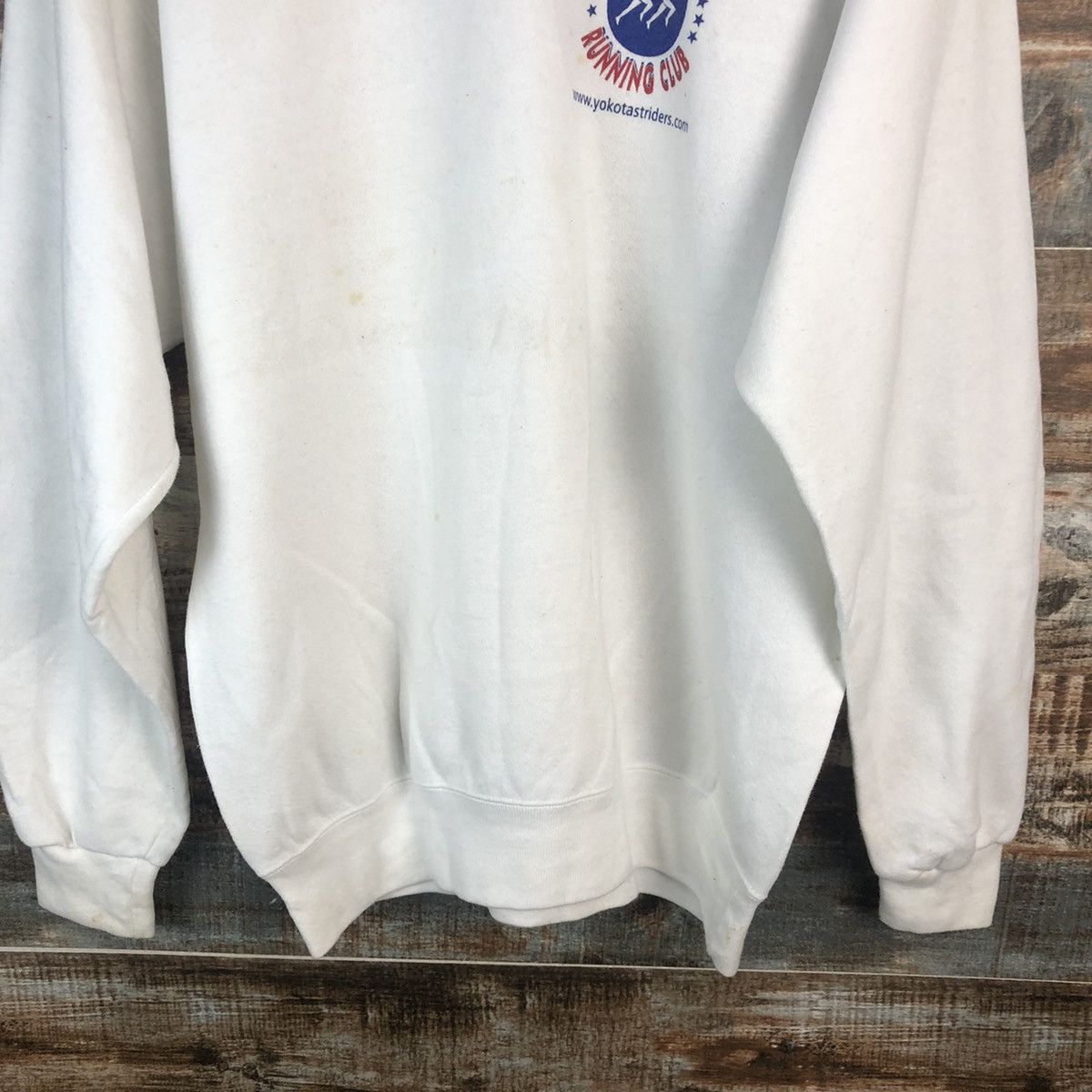 Japanese Brand × Vintage MJ Sofee vintage Marathon White Sweatshirt #A1997 Size US M / EU 48-50 / 2 - 8 Thumbnail