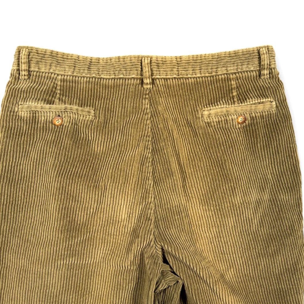 American Eagle Outfitters VINTAGE American Eagle Outfitters Pants Mens 35x33 Corduroy Pleated 90s Brown Wide Wale Chino Style 90s Mens Size US 35 - 6 Thumbnail