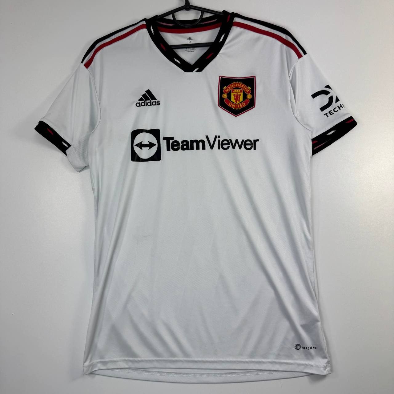 Adidas Adidas Manchester United Away Shirt 2022-23 White Men Size M Size US M / EU 48-50 / 2 - 1 Thumbnail