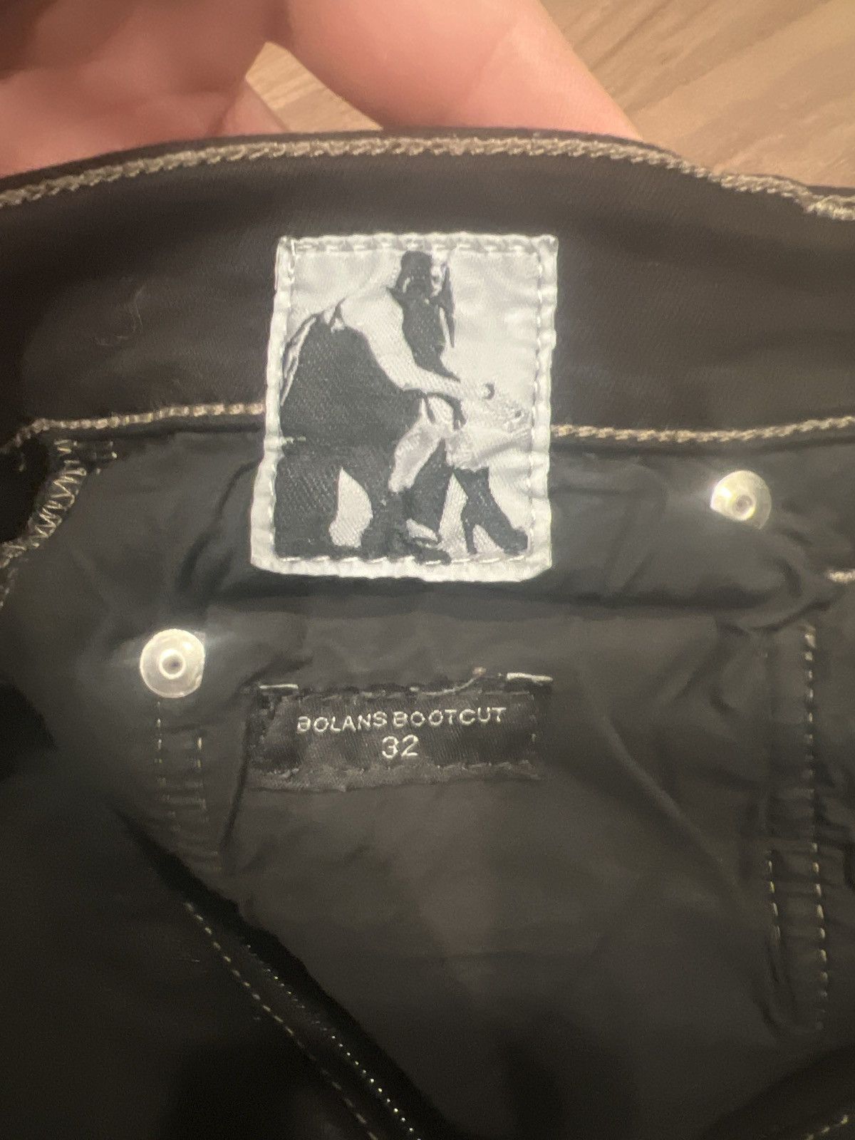 Rick Owens Drkshdw Rick owens elastain black flare denim Size US 32 / EU 48 - 2 Thumbnail