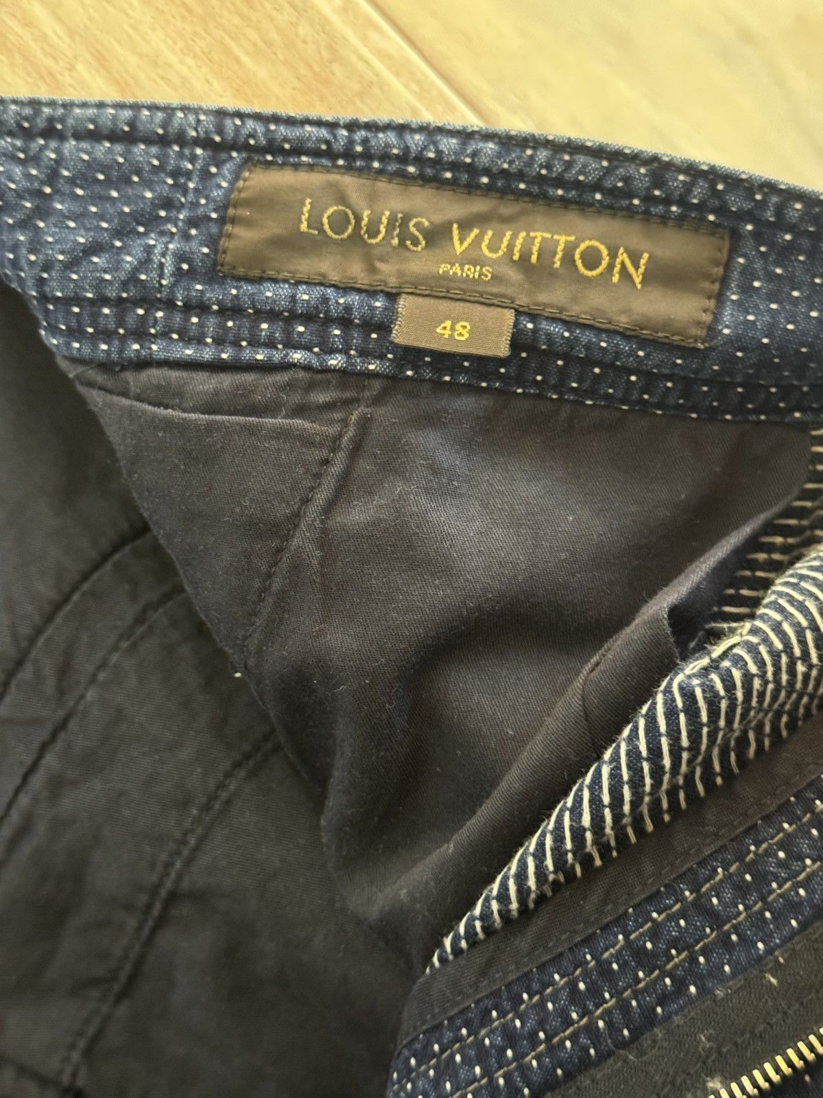 Louis Vuitton Louis vuitton cropped jacquard denim pants 48 men XXL Size US 42 / EU 58 - 2 Thumbnail