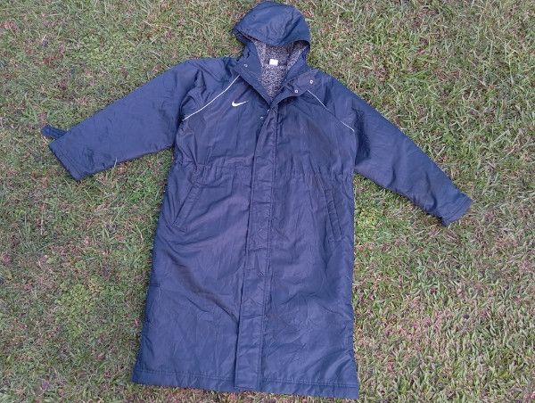 Nike × Vintage Vtg 2000s Nike ⚽⚾🏈 Bench Long Coat Jacket Insulated Size US L / EU 52-54 / 3 - 2 Thumbnail